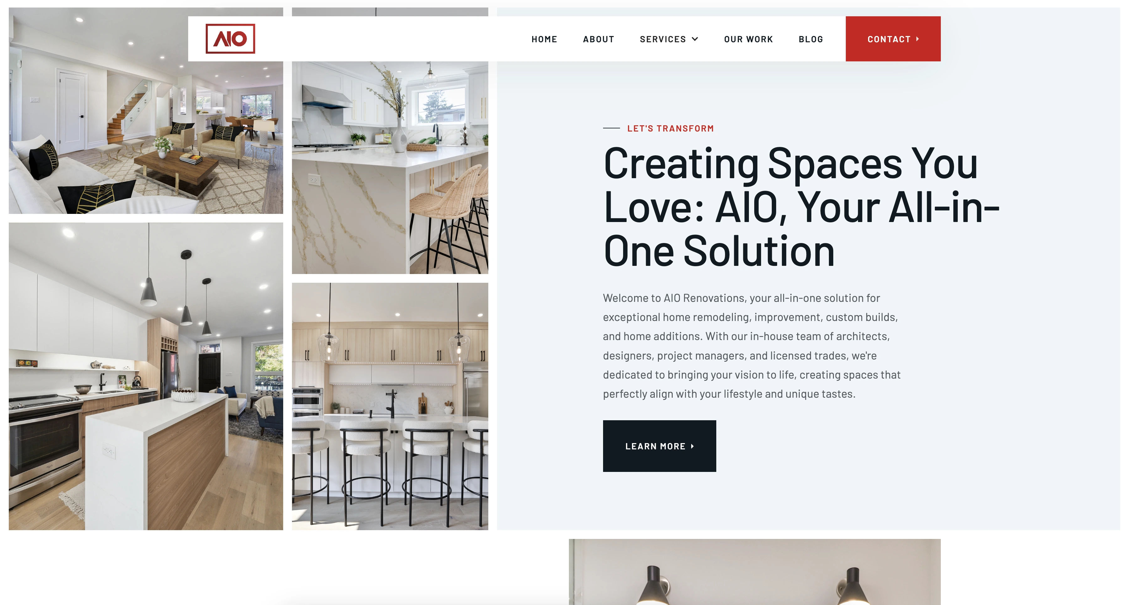 AIO Renos website