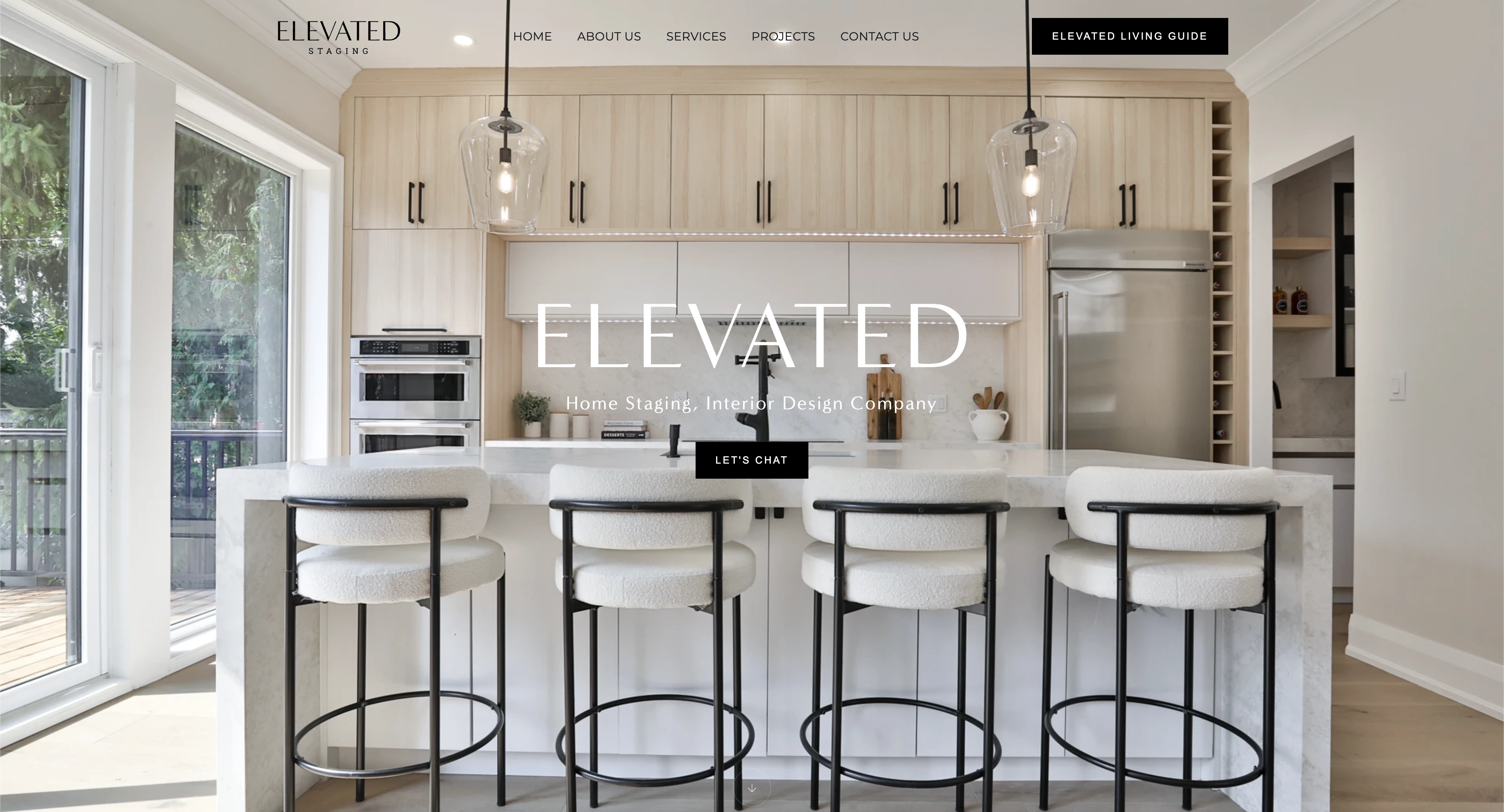 Elevated Staging website
